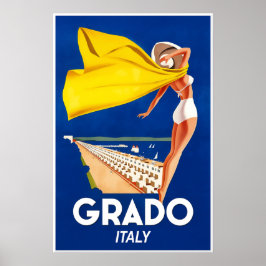 Poster Cartaz de viagem Grado, Itália