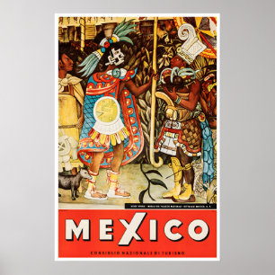 Poster Cartaz de Viagem Impresso México Arte Mexicana Mur