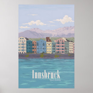 Poster Cartaz de Viagem Innsbruck Áustria