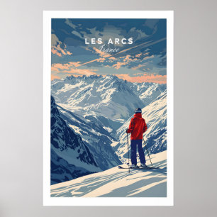 Poster Cartaz de Viagem Les Arcs - França 1