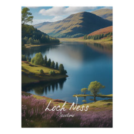 Póster Cartaz de Viagem Loch Ness Escócia