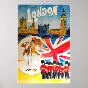 Poster Cartaz de Viagem Londres Arte Inglaterra UK Impres