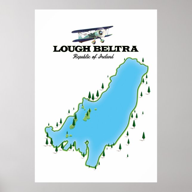 Poster cartaz de viagem Lough Beltra Irlanda (Frente)