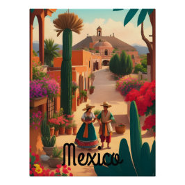 Póster Cartaz de Viagem México