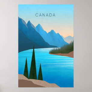 Poster Cartaz de Viagem Mínimo do Canadá