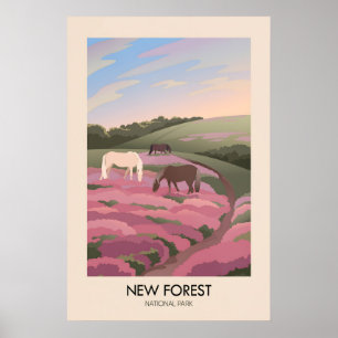 Poster Cartaz de Viagem Moderno do Parque Nacional New Fo