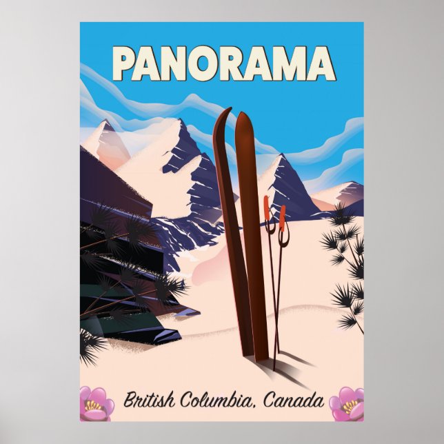 Poster Cartaz de viagem Panorama Canadá (Frente)