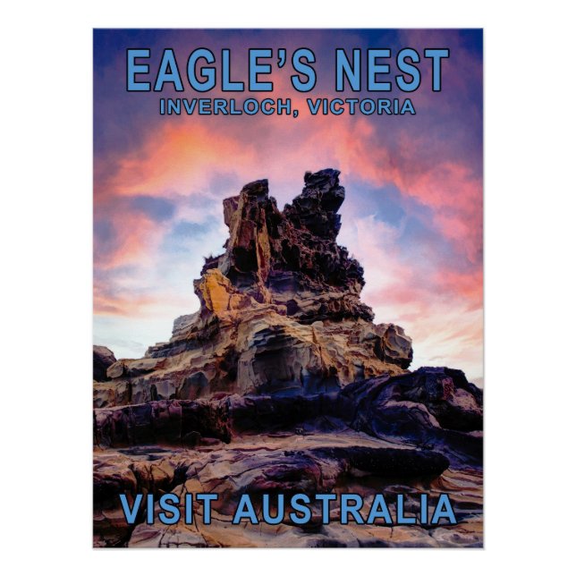 Póster Cartaz de Viagem pela Austrália (Frente)