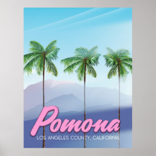 Poster Cartaz de viagem Pomona, Califórnia EUA