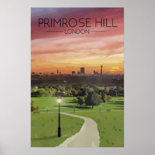 Poster Cartaz de Viagem Primrose Hill Londres