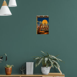 Poster Cartaz de Viagem Retro Vintage Nairobi Quênia Déca