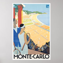 Poster Cartaz de Viagem Roger Broders Arte Monte Carlo Mô