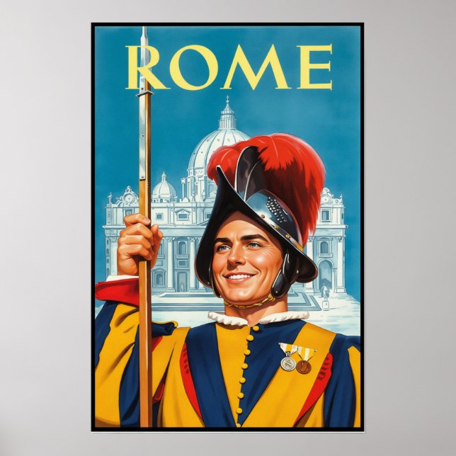 Poster cartaz de viagem Roma (Frente)