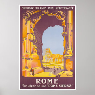 Poster Cartaz de Viagem Roma Arte Romana Itália Antiga Im