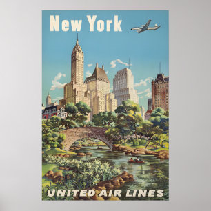 Poster Cartaz de Viagem Unida de Nova York