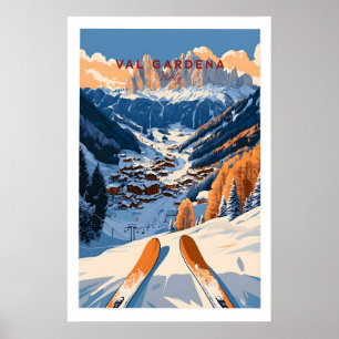 Poster Cartaz de Viagem Val Gardena - Itália 1