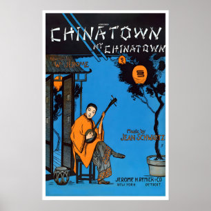 Poster Cartaz de Viagem Vintage da Cidade da China Ásia