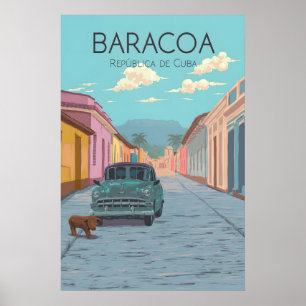 Poster Cartaz de Viagens Baracoa Cuba