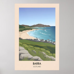 Poster Cartaz de Viagens Barra Escócia