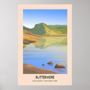 Poster Cartaz de Viagens Buttermere Lake District