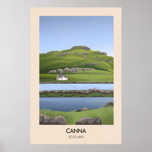 Poster Cartaz de Viagens Canna Escócia