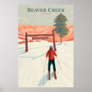 Poster Cartaz de Viagens da Estação de Esqui Beaver Creek