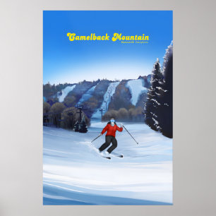 Poster Cartaz de Viagens da Estação de Esqui Camelback Mo