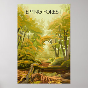 Poster Cartaz de Viagens da Floresta de Epping