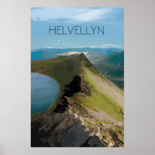 Poster Cartaz de Viagens da Montanha Helvellyn