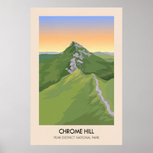 Poster Cartaz de Viagens de Chrome Hill Peak District