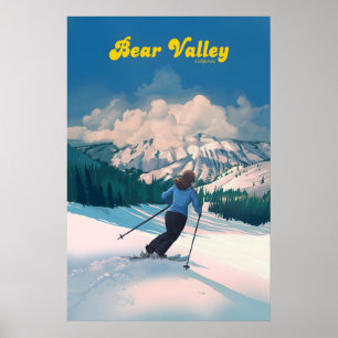 Poster Cartaz de Viagens do Bear Valley Ski Resort