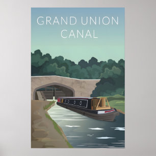 Poster Cartaz de Viagens do Canal Grand Union