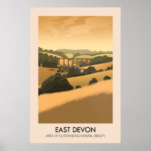 Poster Cartaz de Viagens do East Devon AONB