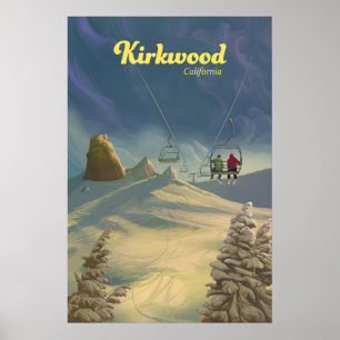 Poster Cartaz de Viagens do Kirkwood Ski Resort