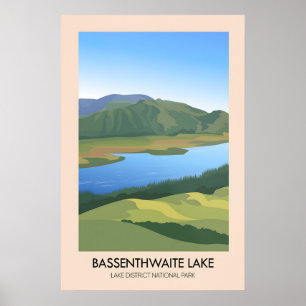 Poster Cartaz de Viagens do Lago Bassenthwaite
