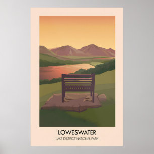 Poster Cartaz de Viagens do Lago Loweswater District
