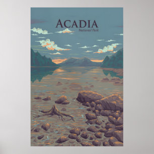 Poster Cartaz de Viagens do Parque Nacional Acadia