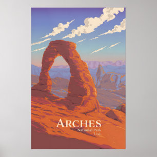 Poster Cartaz de Viagens do Parque Nacional Arches