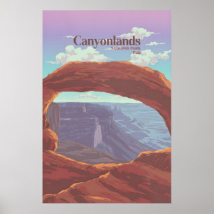 Poster Cartaz de Viagens do Parque Nacional Canyonlands