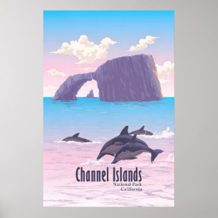 Poster Cartaz de Viagens do Parque Nacional das Ilhas do 