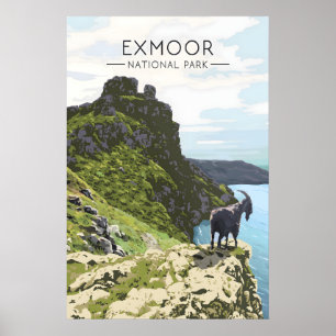 Poster Cartaz de Viagens do Parque Nacional Exmoor