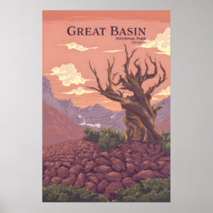Poster Cartaz de Viagens do Parque Nacional Great Basin