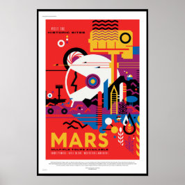 Póster Cartaz de Viagens Futuras da NASA - Visite o Plane