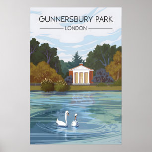 Poster Cartaz de Viagens Gunnersbury Park Londres