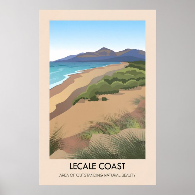 Poster Cartaz de Viagens Lecale Coast AONB (Frente)
