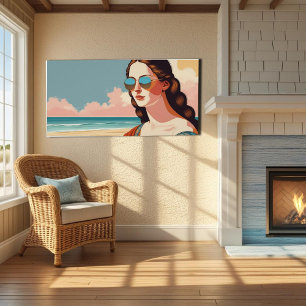 Póster Cartaz de Vibes de Férias da Mona Lisa