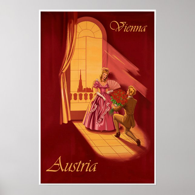 Poster Cartaz de Viena, Áustria (Frente)