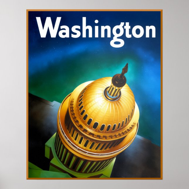 Poster cartaz de Washington DC (Frente)