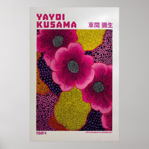 Poster Cartaz de Yayoi Kusama - Floral Inspirado em Yayoi