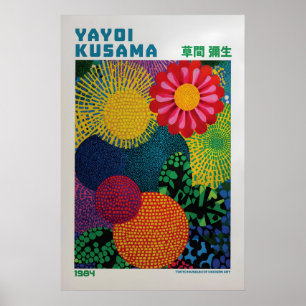 Poster Cartaz de Yayoi Kusama - Floral Inspirado em Yayoi